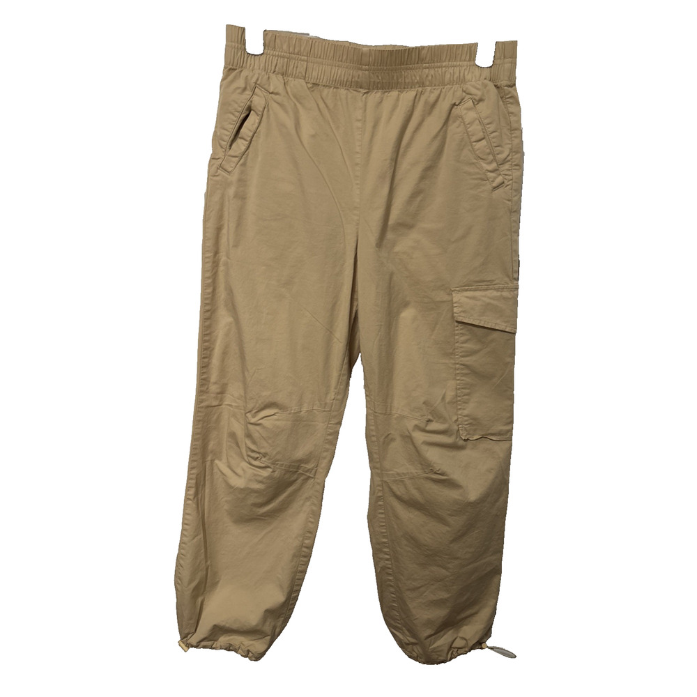 Studio Women's 30 Beige Loose Fit Cargo Joggers Gorpcore Urban Streetwear Y2K